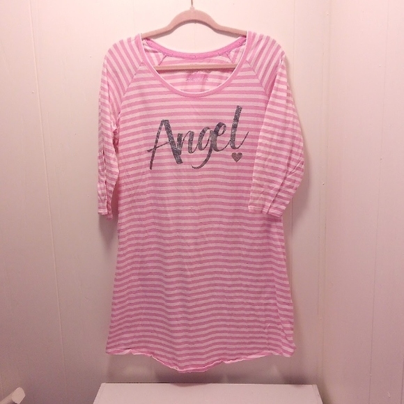 Victoria's Secret Other - Victoria's Secret Pink Striped Nightshirt